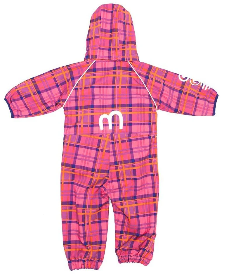 Minymo Softshellanzug Raven12 Karo Pink Matschoverall 2 Minymo Softshellanzug Raven12 Karo Pink Matschoverall – Bild 2