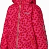 MINYMO Winterjacke Outdoorjacke Atmungsaktiv Herzchen Pink Hibiscus Td33