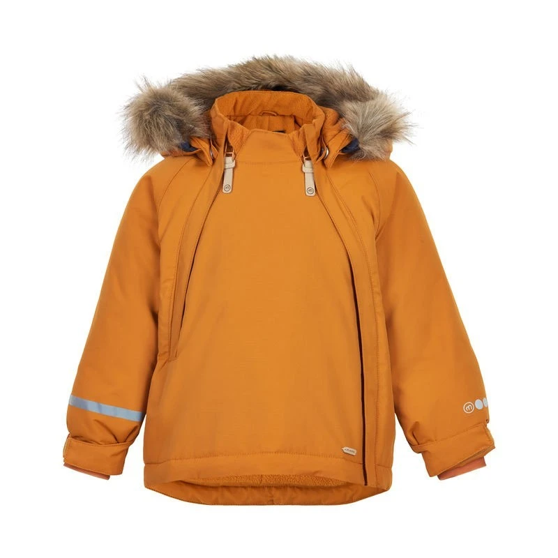 Minymo Thermo Winterjacke Kürbis Doppelzipper Wasserdicht 1 Minymo Thermo Winterjacke Kürbis Doppelzipper Wasserdicht