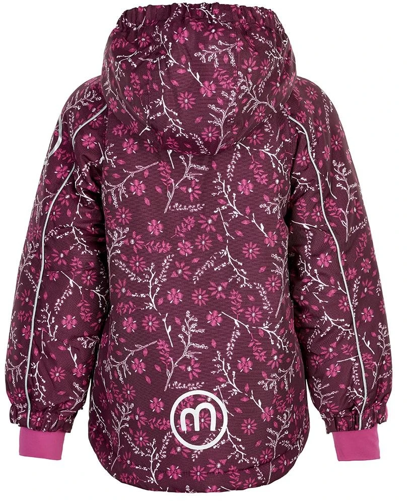 MINYMO Mädchen Winterjacke OXFORD Grape Flowers 2 MINYMO Mädchen Winterjacke OXFORD Grape Flowers – Bild 2
