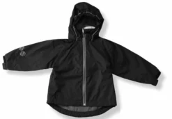 Minymo Kinder Regenjacke Mikkel Outdoorjacke Schwarz