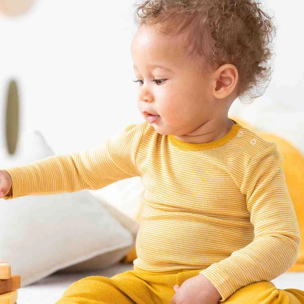 People Wear Organic Baby Langarmbody Wolle-Seide Body 4 People Wear Organic Baby Langarmbody Wolle-Seide Body – Bild 4