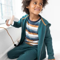 People Wear Organic Langarmshirt Blockstreifen Blau/nougat 9 People Wear Organic Langarmshirt Blockstreifen Blau/nougat -Babyprodukte Geschäft people wear jacke sweat hoody petrol 1280x1280