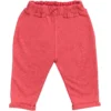 Baby Jogginghose Hellrot Melange Bio-Baumwolle