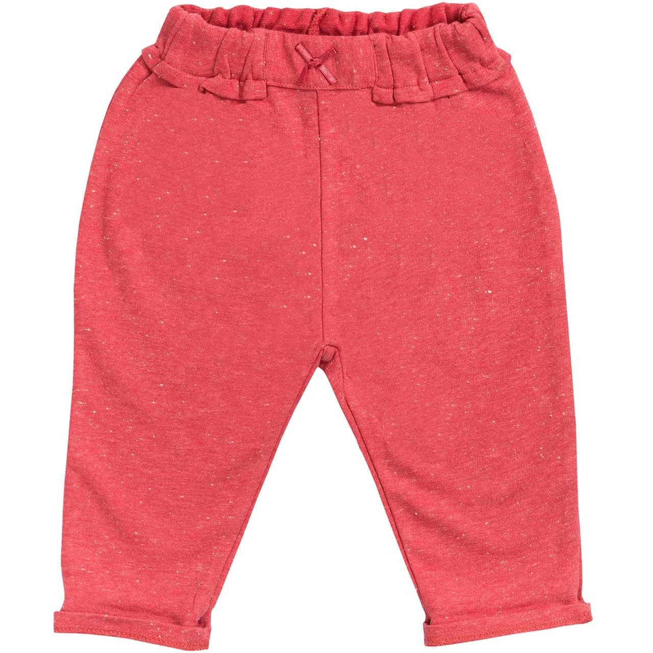 Baby Jogginghose Hellrot Melange Bio-Baumwolle 1 Baby Jogginghose Hellrot Melange Bio-Baumwolle