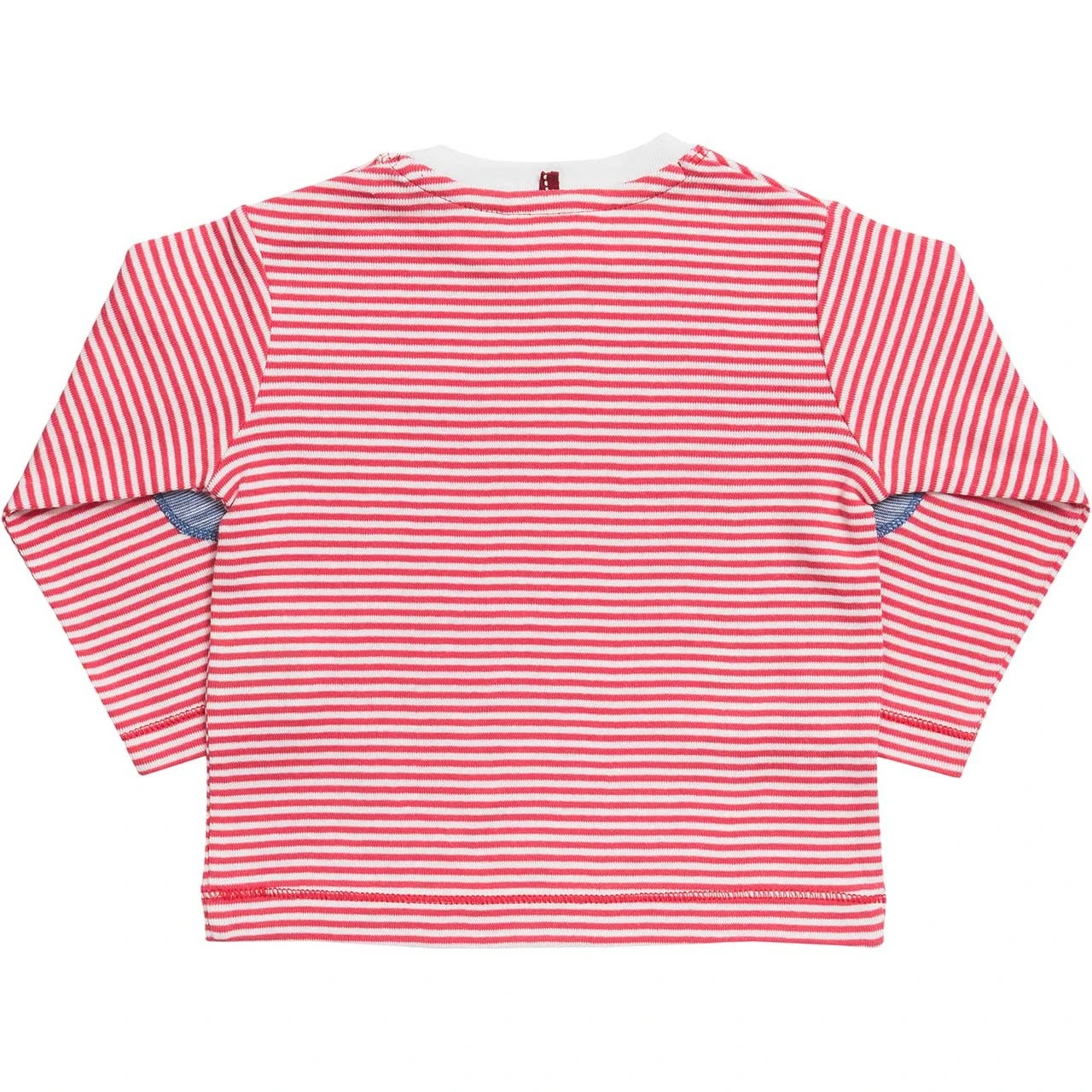 Langarmshirt Rot Ringelstreifen Biobaumwolle 2 Langarmshirt Rot Ringelstreifen Biobaumwolle – Bild 2