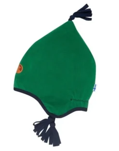 Finkid Pipo Leaf/navy Winter Fleecemütze Mit Baumwollfutter