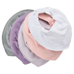 Pippi Halstücher 5er Set Rosa + Grautöne