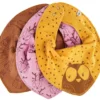 Pippi 3er Set Halstücher Waldtiere Maisgelb Eule, Reh + Häschen
