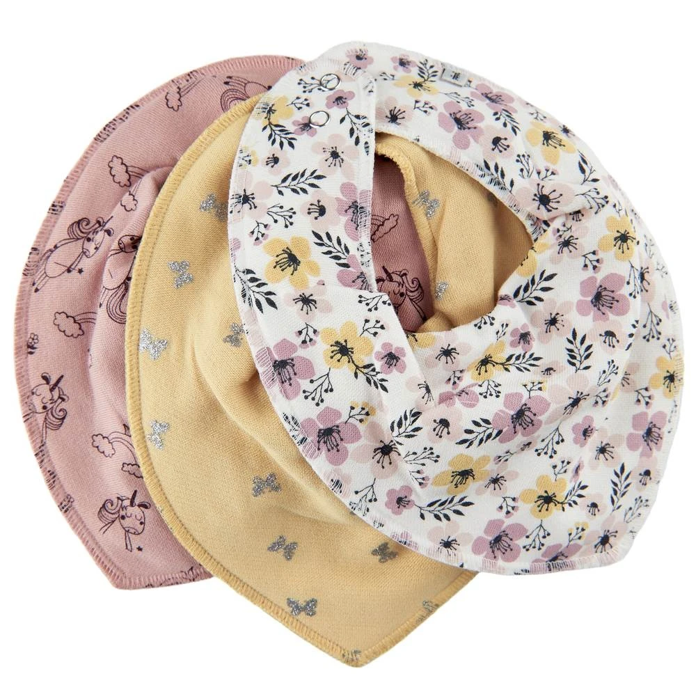 Pippi Baby Halstücher 3er Pack Schmetterlinge + Blumen 1 Pippi Baby Halstücher 3er Pack Schmetterlinge + Blumen