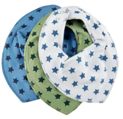 Pippi Baby Halstücher 3er Pack Blue Stars