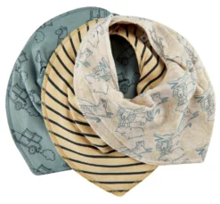 Pippi Jungen Dreieckstücher 3er Pack Zoo + Autos