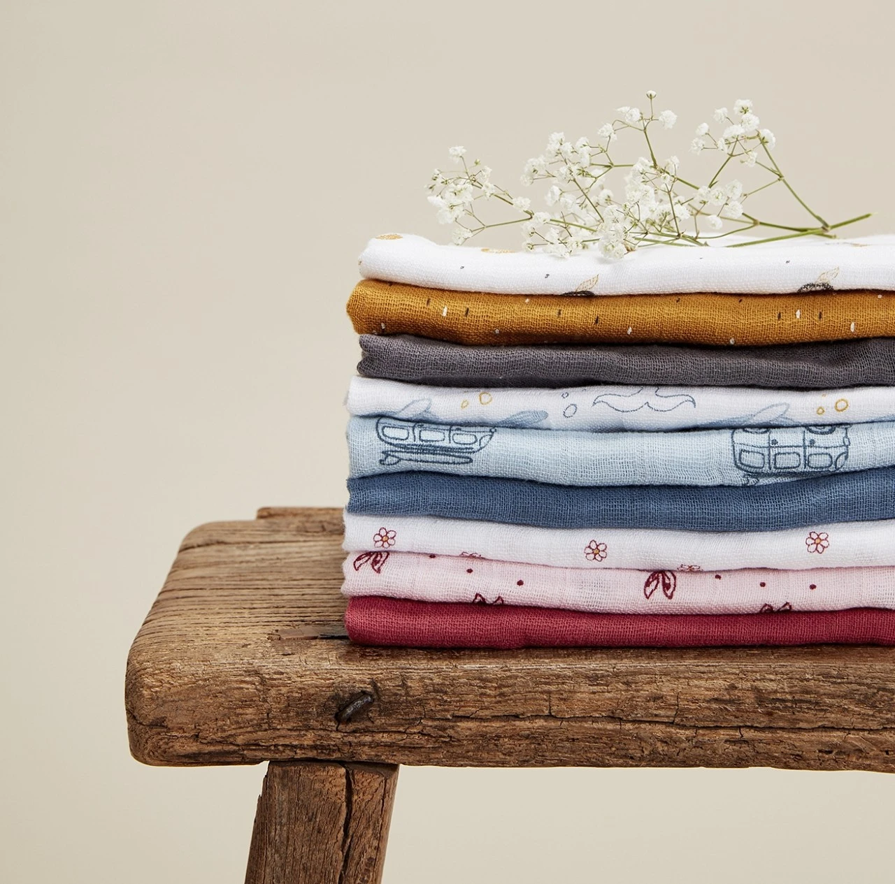 Pippi Stoffwindeln Maisgelb Obst 8er Pack 2 Pippi Stoffwindeln Maisgelb Obst 8er Pack – Bild 2