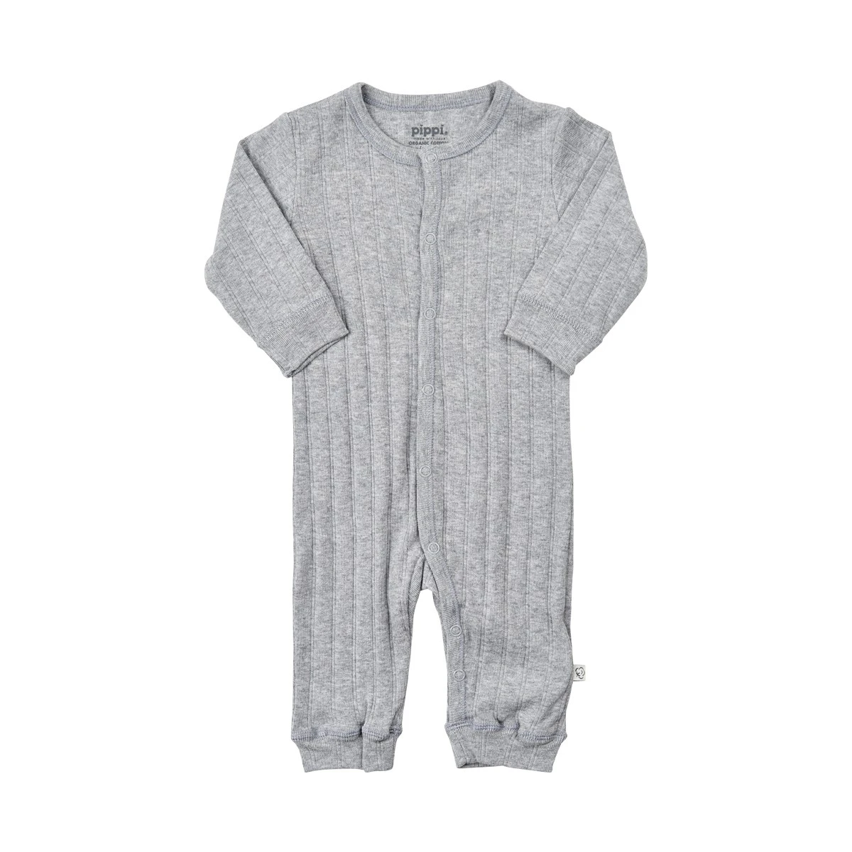 Pippi Baby Overall GOTS Grau Melange Organic Bio Baumwolle 1 Pippi Baby Overall GOTS Grau Melange Organic Bio Baumwolle