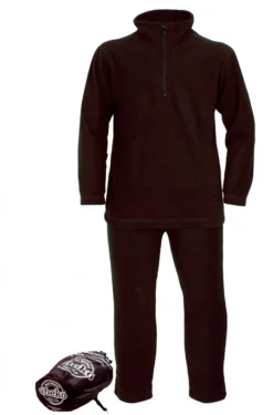 Fleece Thermo-Unterzieher Set SÄLEN Schwarz