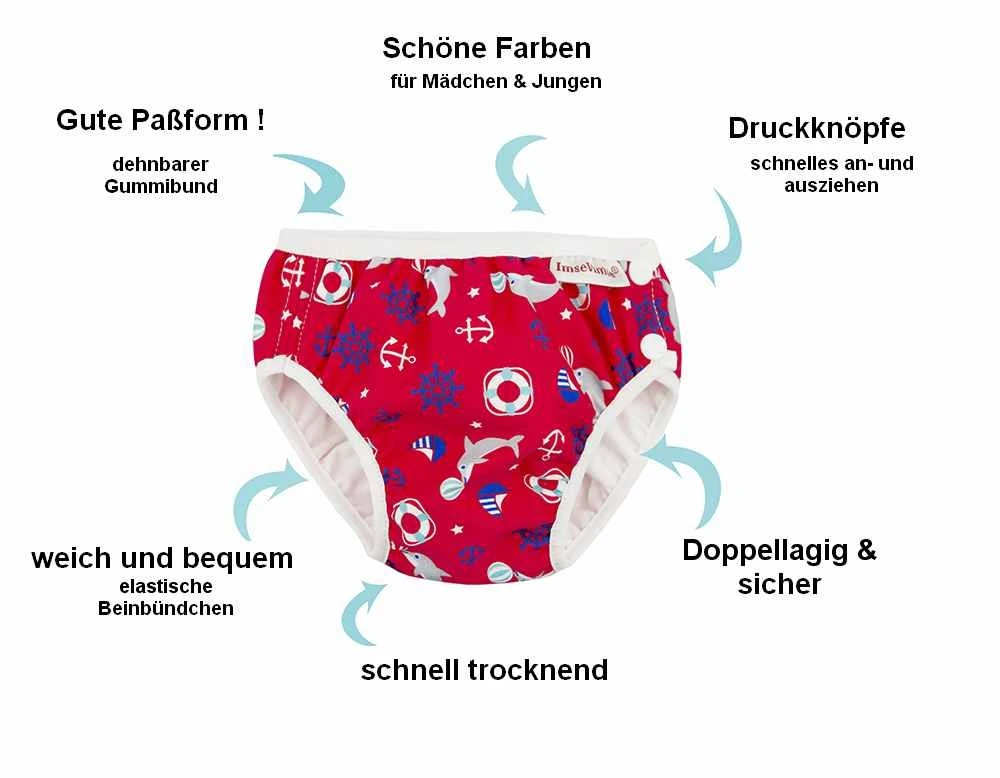 ImseVimse Schwimmwindel Rot Dots Weiß 4 ImseVimse Schwimmwindel Rot Dots Weiß – Bild 4