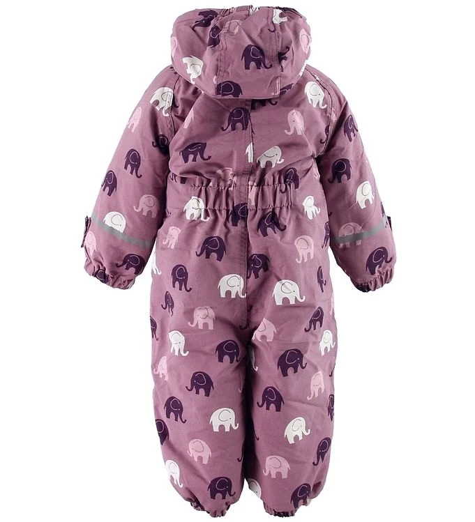 Celavi Mädchen Schneeoverall Smoky Rosa Elefanten 2 Celavi Mädchen Schneeoverall Smoky Rosa Elefanten – Bild 2