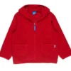 Finkid Tonttu Wool Red Melange / Zip-In Wollfleece Jacke Mit Kapuze