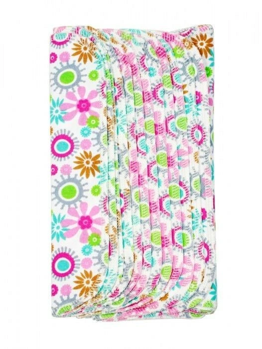 ImseVimse Pflegetücher Flowers 10er Pack Wiederverwendbare Feuchttücher 3 ImseVimse Pflegetücher Flowers 10er Pack Wiederverwendbare Feuchttücher – Bild 3