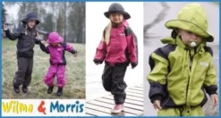 Wilma & Morris Outdoorjacke TYNSET Atmungsaktiv, Farbe Pink/schwarz -Babyprodukte Geschäft wilma und morris kinder regenbekleidung 1280x1280