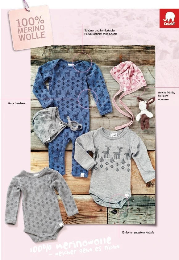 Celavi Baby Body Aus Merinowolle Offwhite Natur 3 Celavi Baby Body Aus Merinowolle Offwhite Natur – Bild 3